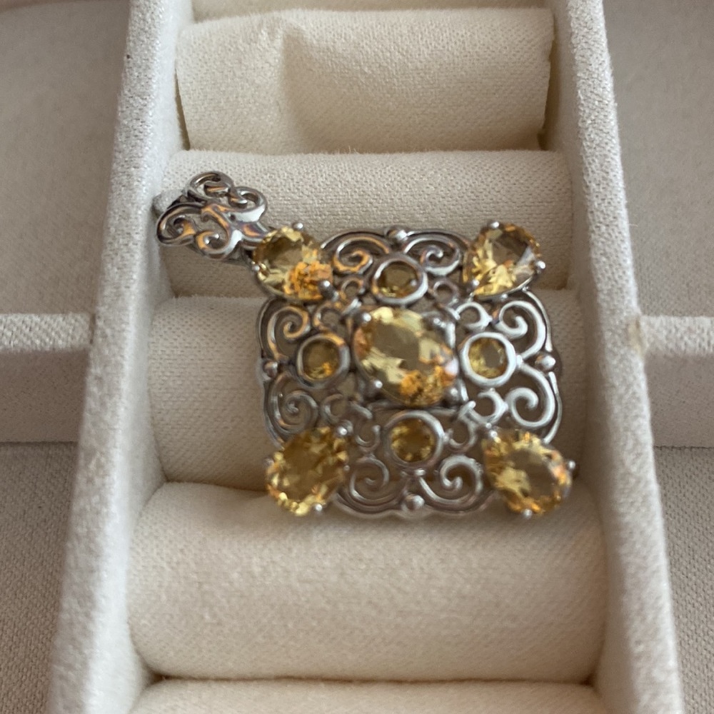 Genuine Citrine Pendant! - Picture 3 of 5